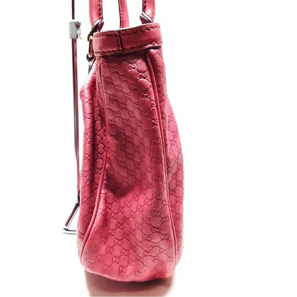 Auth Gucci Rose Pink Microguccisima Leather Tote Sukey Two-Way Satchel - Picture 3 of 9